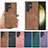 Soft Silicone Gel Leather Snap On Case Cover SD5 for Samsung Galaxy S23 Ultra 5G