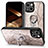 Soft Silicone Gel Leather Snap On Case Cover SD6 for Apple iPhone 15