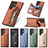 Soft Silicone Gel Leather Snap On Case Cover SD6 for Samsung Galaxy S22 Ultra 5G