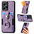 Soft Silicone Gel Leather Snap On Case Cover SD6 for Xiaomi Redmi Note 12 4G Clove Purple