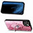 Soft Silicone Gel Leather Snap On Case Cover SD7 for Apple iPhone 13 Hot Pink