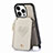 Soft Silicone Gel Leather Snap On Case Cover SD7 for Apple iPhone 14 Pro Gray