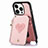 Soft Silicone Gel Leather Snap On Case Cover SD7 for Apple iPhone 14 Pro Pink