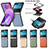 Soft Silicone Gel Leather Snap On Case Cover SD7 for Motorola Moto Razr 40 Ultra 5G