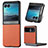 Soft Silicone Gel Leather Snap On Case Cover SD7 for Motorola Moto Razr 40 Ultra 5G