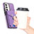 Soft Silicone Gel Leather Snap On Case Cover SD7 for Samsung Galaxy S22 5G