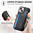 Soft Silicone Gel Leather Snap On Case Cover SD8 for Apple iPhone 15