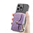 Soft Silicone Gel Leather Snap On Case Cover SD8 for Apple iPhone 16 Pro Max Purple