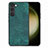 Soft Silicone Gel Leather Snap On Case Cover SD8 for Samsung Galaxy S22 Plus 5G Green