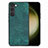 Soft Silicone Gel Leather Snap On Case Cover SD8 for Samsung Galaxy S23 5G Green