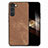 Soft Silicone Gel Leather Snap On Case Cover SD8 for Samsung Galaxy S24 5G