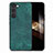 Soft Silicone Gel Leather Snap On Case Cover SD8 for Samsung Galaxy S24 5G Green