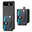 Soft Silicone Gel Leather Snap On Case Cover SD9 for Motorola Moto Razr 40 5G