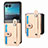 Soft Silicone Gel Leather Snap On Case Cover SD9 for Motorola Moto Razr 40 Ultra 5G