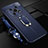 Soft Silicone Gel Leather Snap On Case Cover with Magnetic Finger Ring Stand for Huawei Honor Magic4 Lite 5G