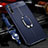 Soft Silicone Gel Leather Snap On Case Cover with Magnetic Finger Ring Stand for Huawei P smart S