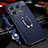 Soft Silicone Gel Leather Snap On Case Cover with Magnetic Finger Ring Stand for OnePlus 10 Pro 5G