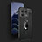 Soft Silicone Gel Leather Snap On Case Cover with Magnetic Finger Ring Stand for OnePlus 10 Pro 5G