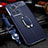 Soft Silicone Gel Leather Snap On Case Cover with Magnetic Finger Ring Stand for OnePlus Ace 5G