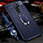 Soft Silicone Gel Leather Snap On Case Cover with Magnetic Finger Ring Stand for Oppo A11X