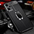 Soft Silicone Gel Leather Snap On Case Cover with Magnetic Finger Ring Stand for Realme GT Neo 3T 5G