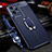 Soft Silicone Gel Leather Snap On Case Cover with Magnetic Finger Ring Stand for Realme GT2 Pro 5G