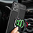 Soft Silicone Gel Leather Snap On Case Cover with Magnetic Finger Ring Stand for Realme Q5 5G