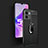 Soft Silicone Gel Leather Snap On Case Cover with Magnetic Finger Ring Stand for Realme V23 5G