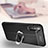 Soft Silicone Gel Leather Snap On Case Cover with Magnetic Finger Ring Stand for Realme X2