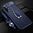 Soft Silicone Gel Leather Snap On Case Cover with Magnetic Finger Ring Stand for Realme X50t 5G