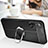 Soft Silicone Gel Leather Snap On Case Cover with Magnetic Finger Ring Stand for Realme X50t 5G