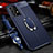 Soft Silicone Gel Leather Snap On Case Cover with Magnetic Finger Ring Stand for Samsung Galaxy A52 4G