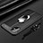 Soft Silicone Gel Leather Snap On Case Cover with Magnetic Finger Ring Stand for Samsung Galaxy A71 4G A715 Black