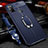 Soft Silicone Gel Leather Snap On Case Cover with Magnetic Finger Ring Stand for Samsung Galaxy M30s