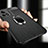 Soft Silicone Gel Leather Snap On Case Cover with Magnetic Finger Ring Stand for Vivo iQOO U3 5G