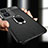 Soft Silicone Gel Leather Snap On Case Cover with Magnetic Finger Ring Stand for Vivo iQOO Z7 5G