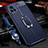 Soft Silicone Gel Leather Snap On Case Cover with Magnetic Finger Ring Stand for Vivo V20 Pro 5G