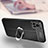 Soft Silicone Gel Leather Snap On Case Cover with Magnetic Finger Ring Stand for Vivo V20 Pro 5G