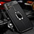 Soft Silicone Gel Leather Snap On Case Cover with Magnetic Finger Ring Stand for Vivo V23 Pro 5G