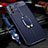 Soft Silicone Gel Leather Snap On Case Cover with Magnetic Finger Ring Stand for Vivo V23 Pro 5G