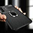 Soft Silicone Gel Leather Snap On Case Cover with Magnetic Finger Ring Stand for Vivo V27 Pro 5G