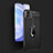 Soft Silicone Gel Leather Snap On Case Cover with Magnetic Finger Ring Stand for Vivo Y31s 5G