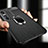 Soft Silicone Gel Leather Snap On Case Cover with Magnetic Finger Ring Stand for Vivo Y73s 5G