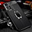 Soft Silicone Gel Leather Snap On Case Cover with Magnetic Finger Ring Stand for Xiaomi Mi 11i 5G (2022)