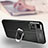 Soft Silicone Gel Leather Snap On Case Cover with Magnetic Finger Ring Stand for Xiaomi Mi 11i 5G (2022)