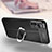 Soft Silicone Gel Leather Snap On Case Cover with Magnetic Finger Ring Stand for Xiaomi Mi 12S Pro 5G