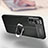 Soft Silicone Gel Leather Snap On Case Cover with Magnetic Finger Ring Stand for Xiaomi Mi 12T 5G