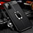 Soft Silicone Gel Leather Snap On Case Cover with Magnetic Finger Ring Stand for Xiaomi POCO M3 Pro 5G