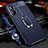 Soft Silicone Gel Leather Snap On Case Cover with Magnetic Finger Ring Stand for Xiaomi Poco M4 5G