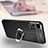 Soft Silicone Gel Leather Snap On Case Cover with Magnetic Finger Ring Stand for Xiaomi Poco X4 NFC